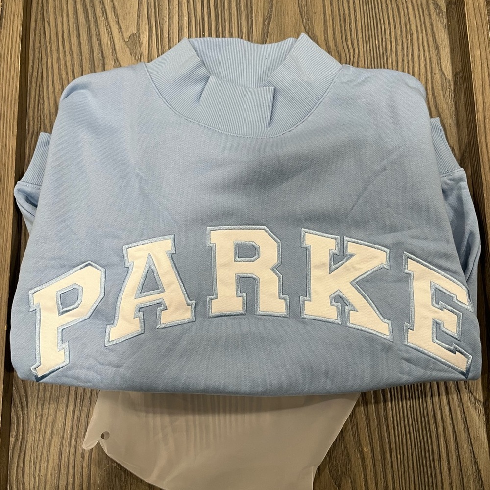 Parke Light Blue Sweatshirt Mockneck